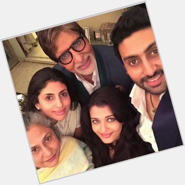 Happy 72nd Birthday Amitabh Bachchan! Family Click 