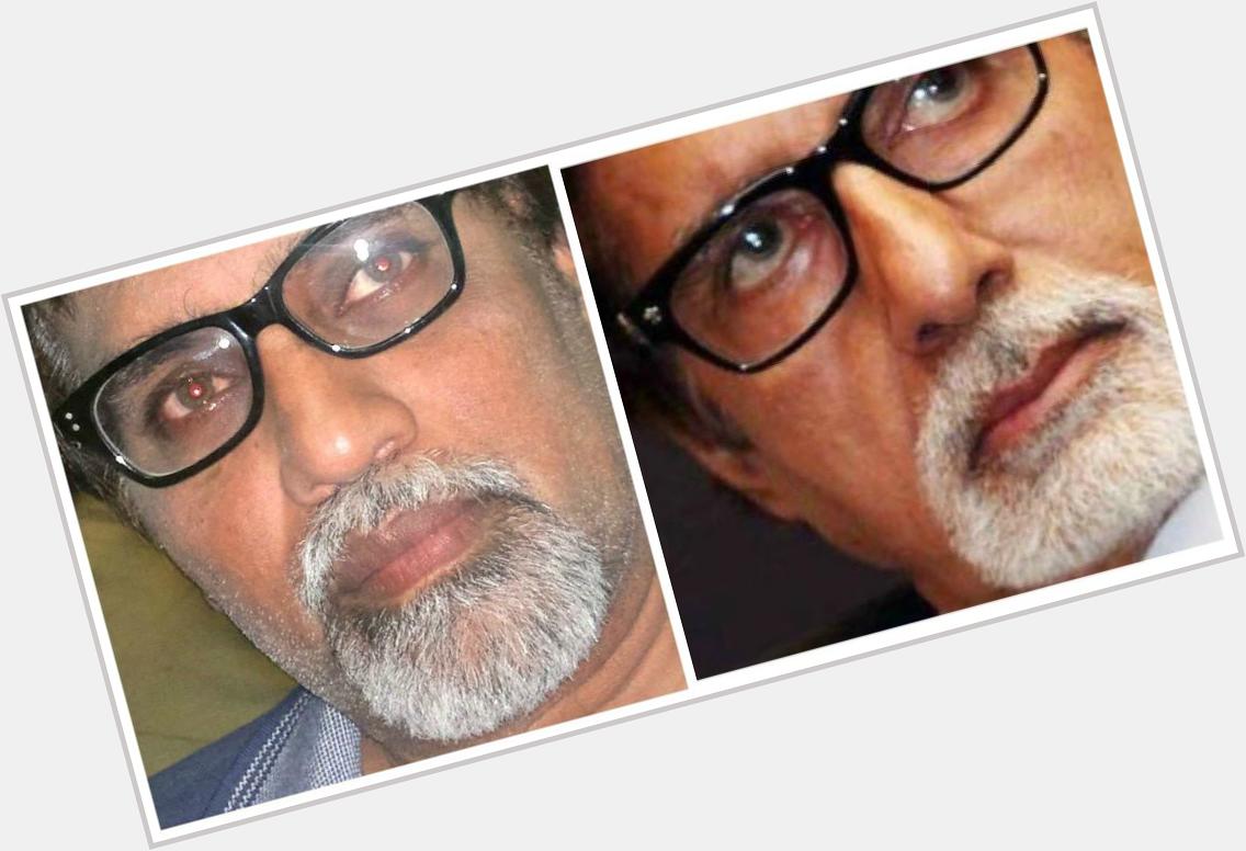 Happy birthday, Dad! On the left is my Dad & on the right is Bollywood actor, Amitabh Bachchan.

Yes, they lookalike! 