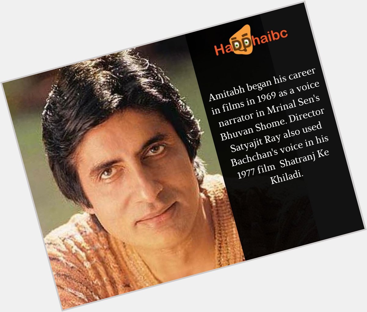 Happy Birthday Amitabh Bachchan, The Mahanayak Of Indian Cinema. 