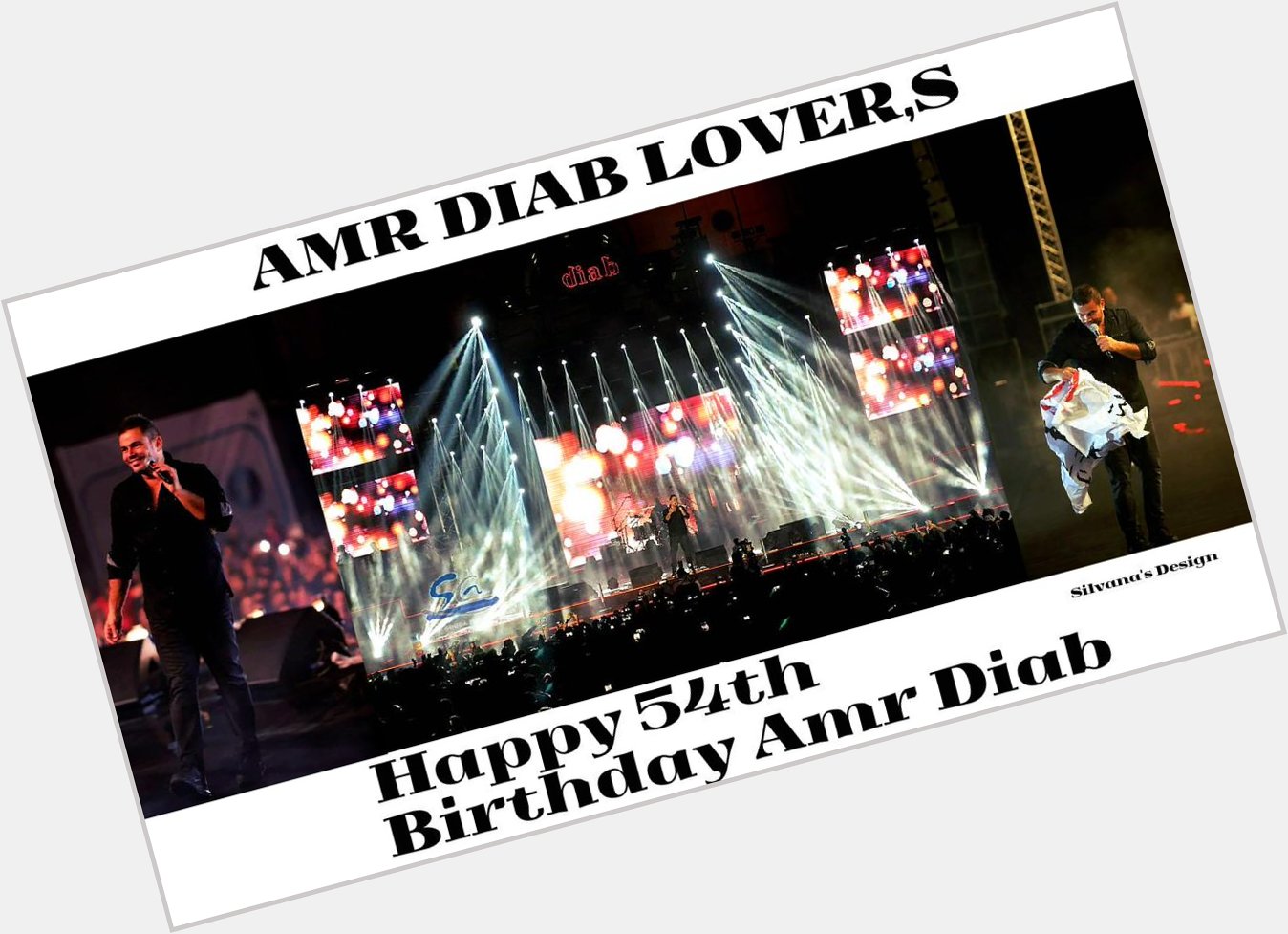 HAPPY BIRTHDAY AMR DIAB FROM AMR DIAB LOVER,S AT FACEBOOK AND YOUR BEST DIABIAN HAPPY 54TH BIRTHDAY 