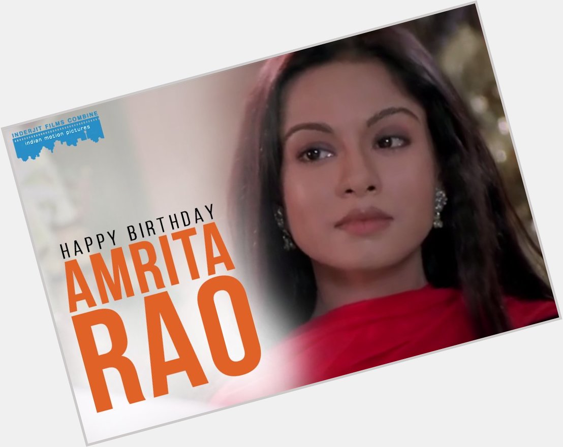 Here\s wishing Amrita Rao, a very Happy Birthday! 