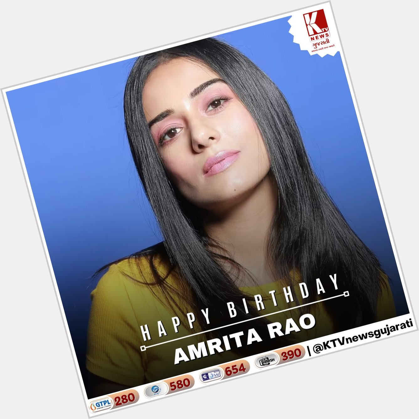 Happy Birthday Amrita Rao 
.
.
.      