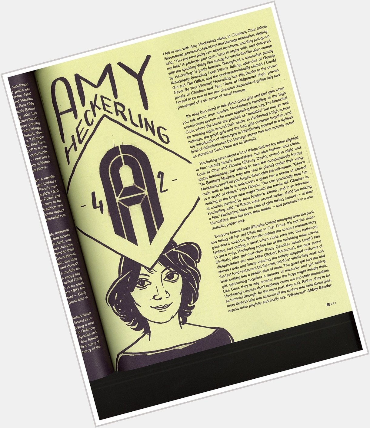 Happy birthday to the fabulous Amy Heckerling! Here\s a lil love letter I wrote to her a while ago for  