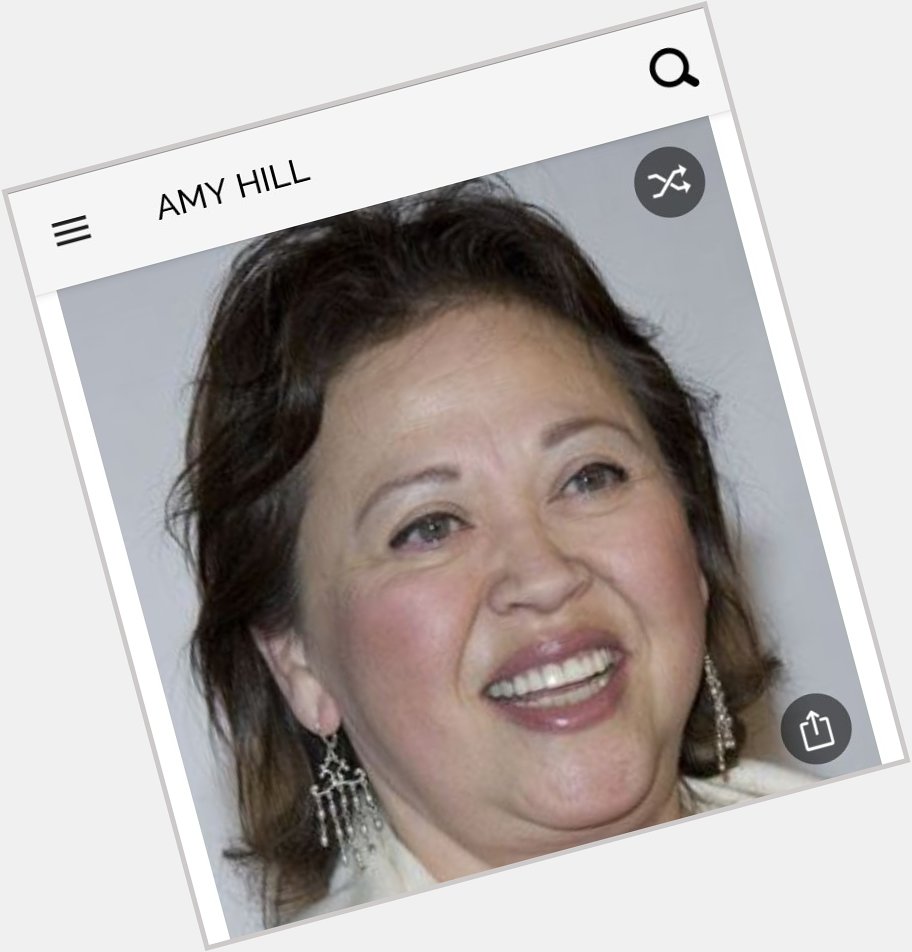 Happy birthday to this great actress.  Happy birthday to Amy Hill 