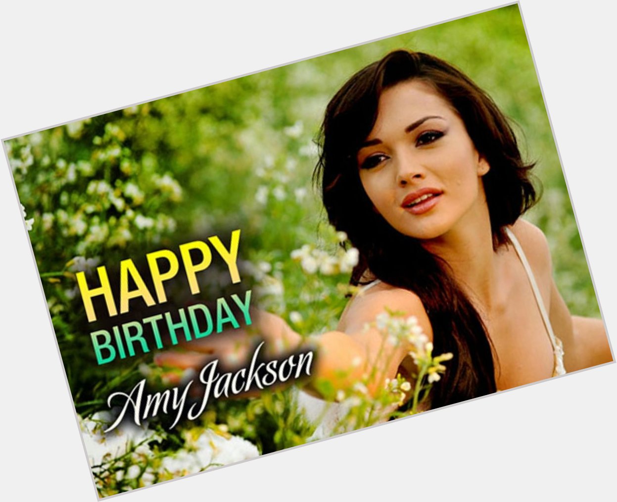 Happy birthday Amy Jackson you very beautiful I love your movie and you Happy birthday !     