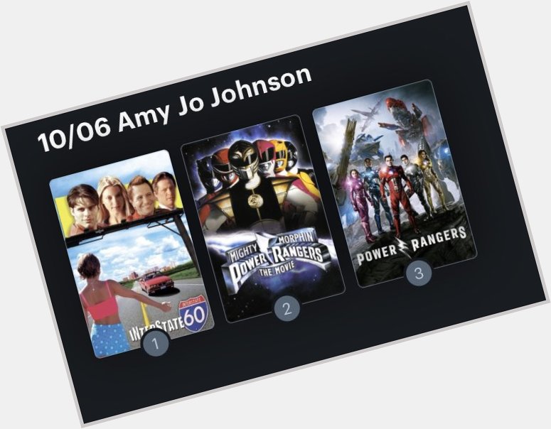 Hoy cumple años la actriz Amy Jo Johnson (51). Happy Birthday ! Aquí mi Ranking: 