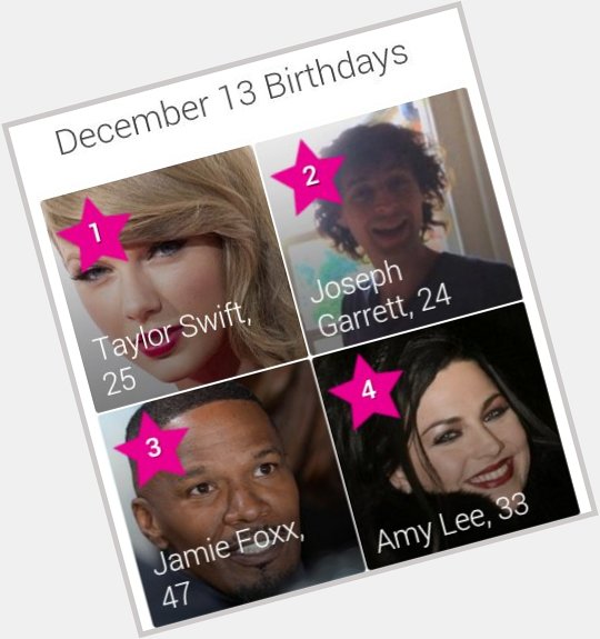 Apparently has the same birthday as Taylor Swift and Amy Lee! The more you know!! 
Happy birthday! 
