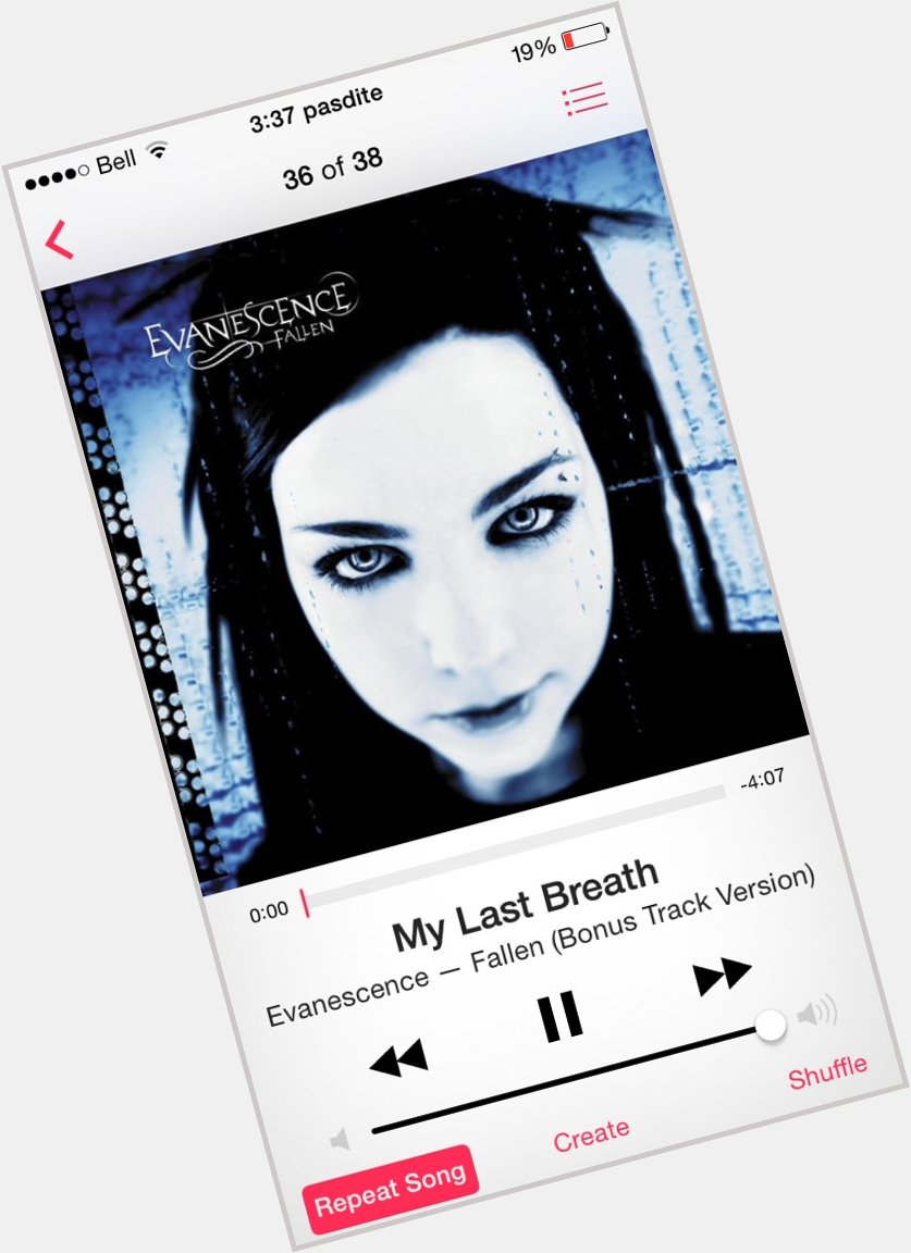 To celebrate Amy Lee\s birthday, I\m listen to Evanescence throughout the day. Happy birthday !   