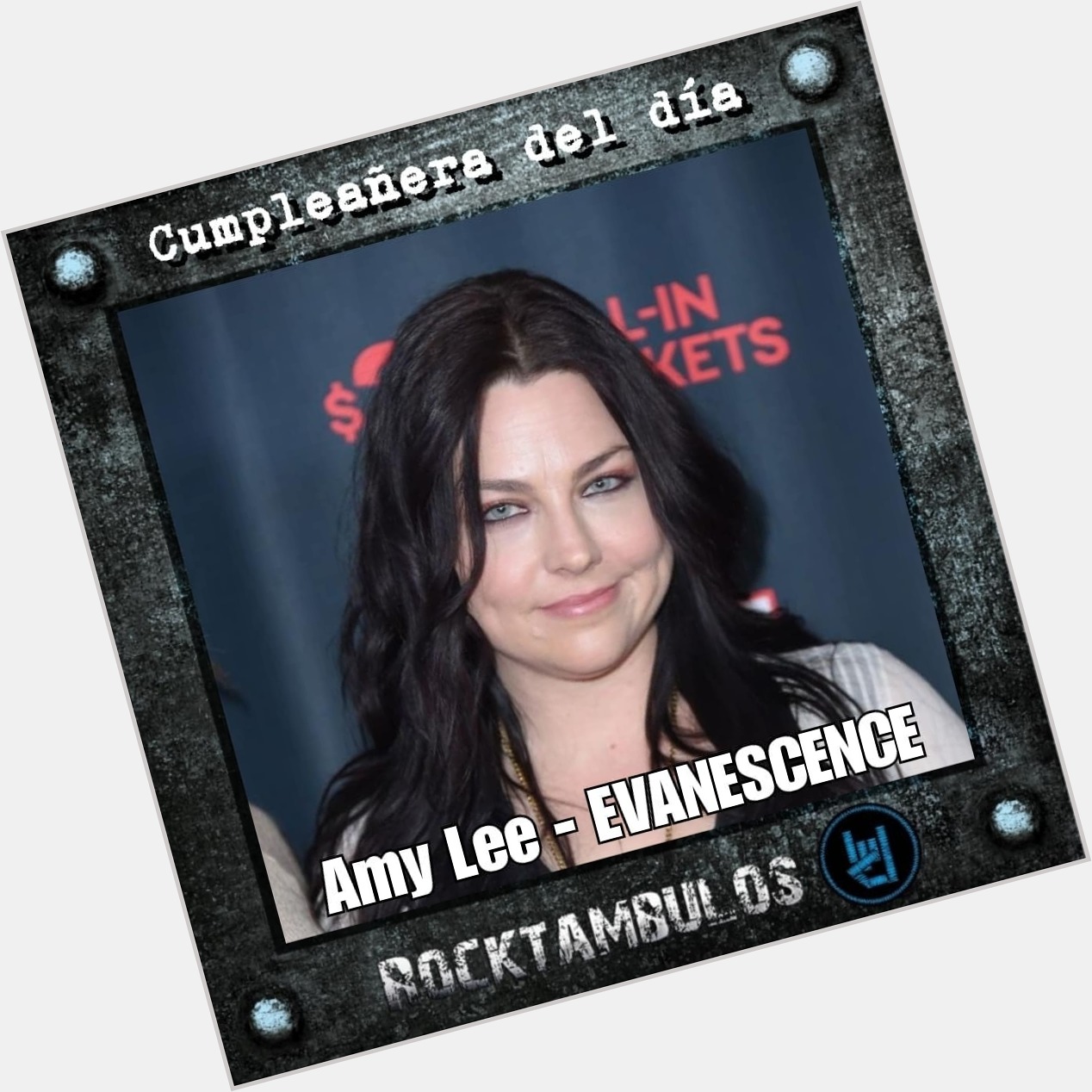 Hoy está de cumpleaños la talentosa Amy Lee, líder de Evanescence Happy birthday Amy 