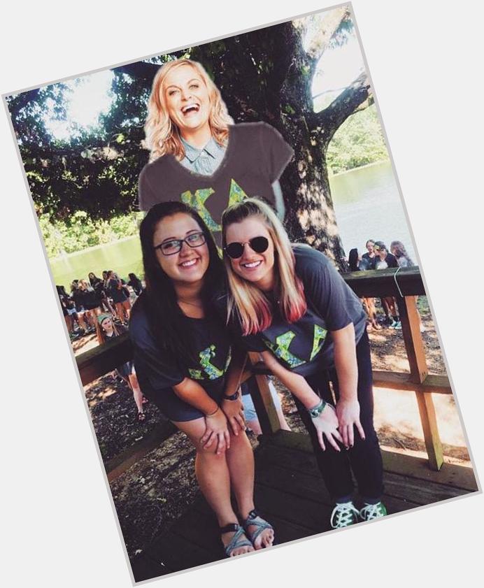 Happy bday to my role model Amy Poehler!!!! Thanks for taking care of my little while I was a gamma chi 