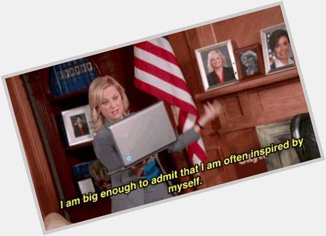 Happy Birthday, Amy Poehler. You are the Leslie Knope to my Leslie Knope  
