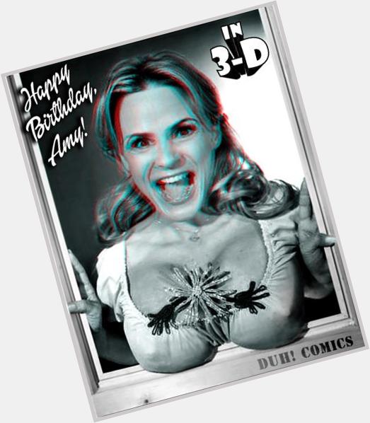 HAPPY 3D BIRTHDAY to comedian AMY SEDARIS, born on this day in 1961! PUT ON YOUR 3-D GLASSES NOW!  