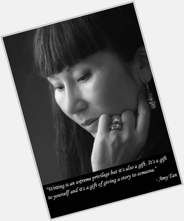 Happy Birthday Amy Tan! Read one of her books to celebrate.
 