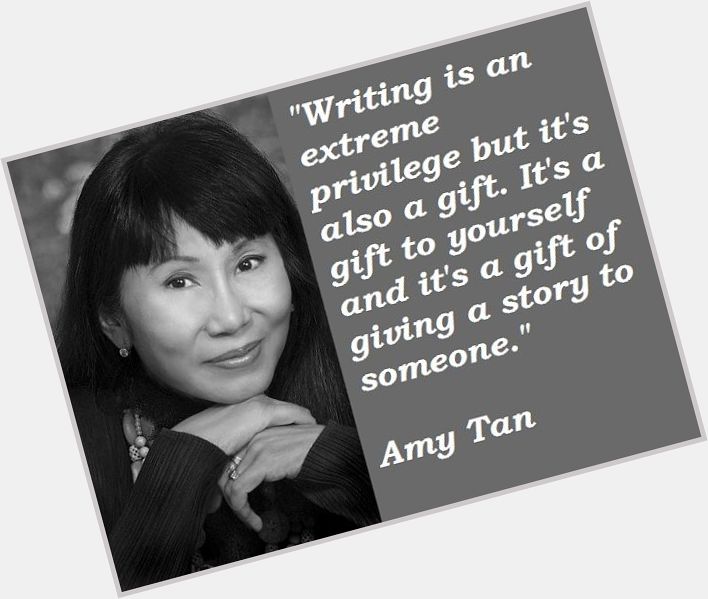 Happy birthday to author Amy Tan! 