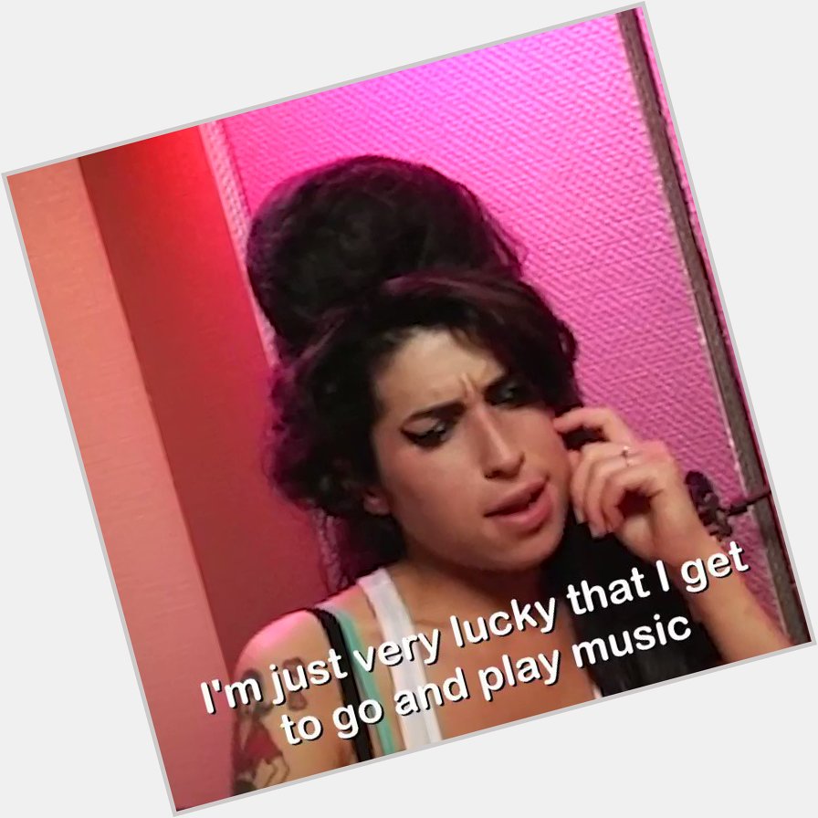 Happy birthday to Amy Winehouse, who would\ve been 35 today.  