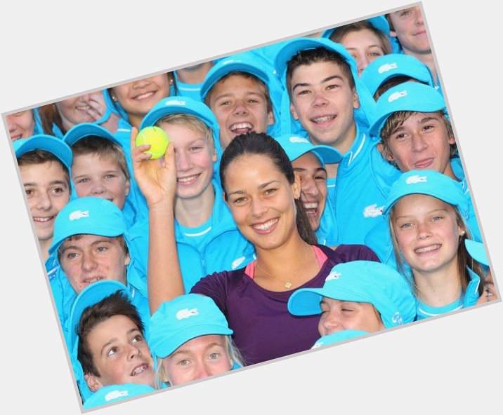 Happy Bday Ana Ivanovic. Whether ball kids or as National Amb for Ana loves children. 