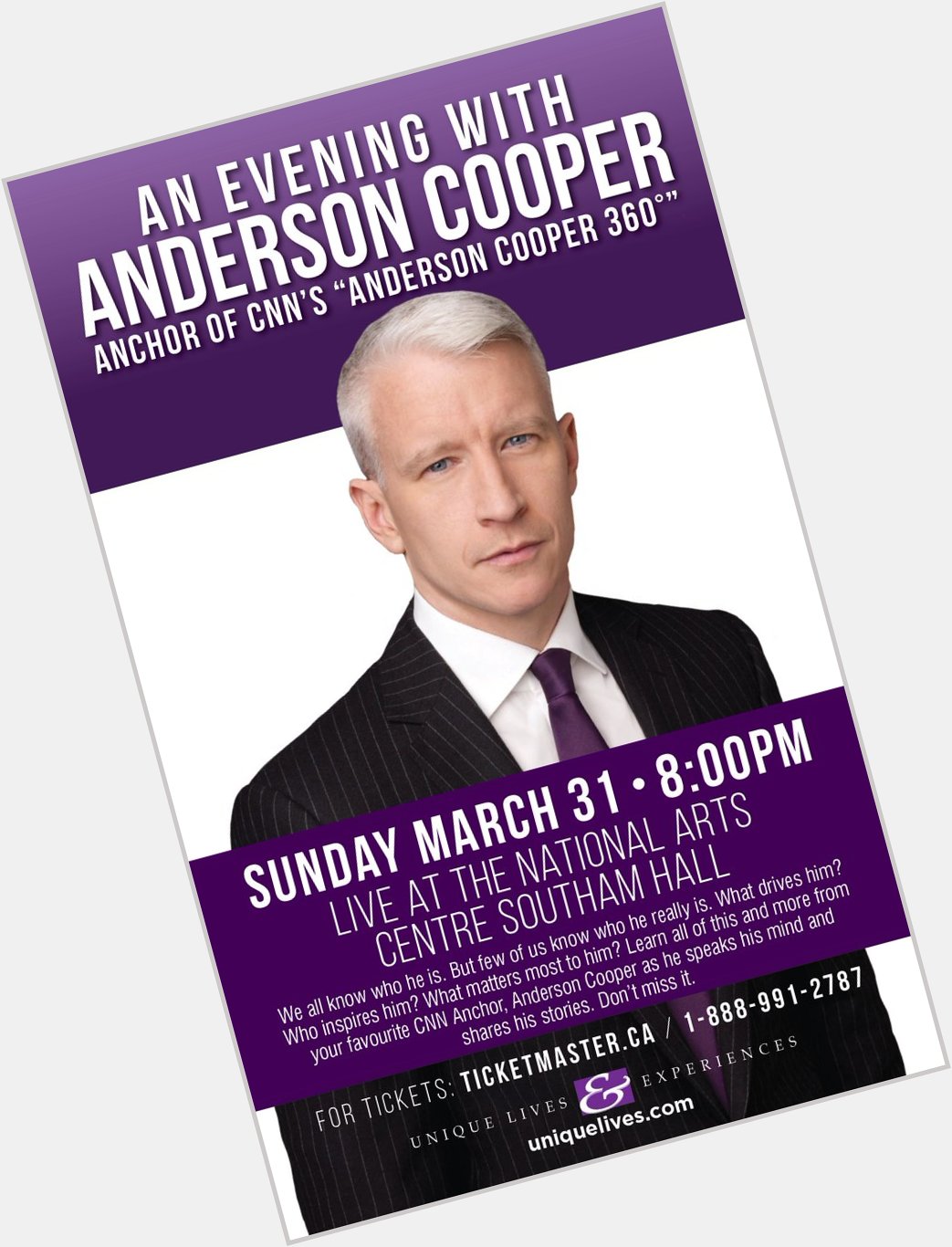 June 3:Happy 52nd birthday to journalist,Anderson Cooper(\"60 Minutes\") 