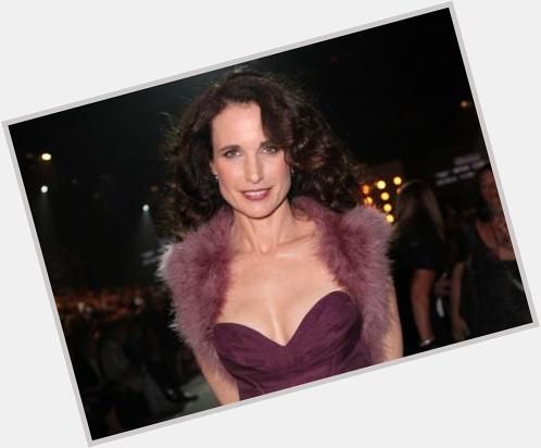 A very happy FURRY BIRTHDAY to American actress Andie MacDowell. 
