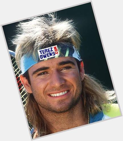 Looking like a popstar in the 80s, more than a tennis player, its a Happy 45th Birthday to Agassi!! 