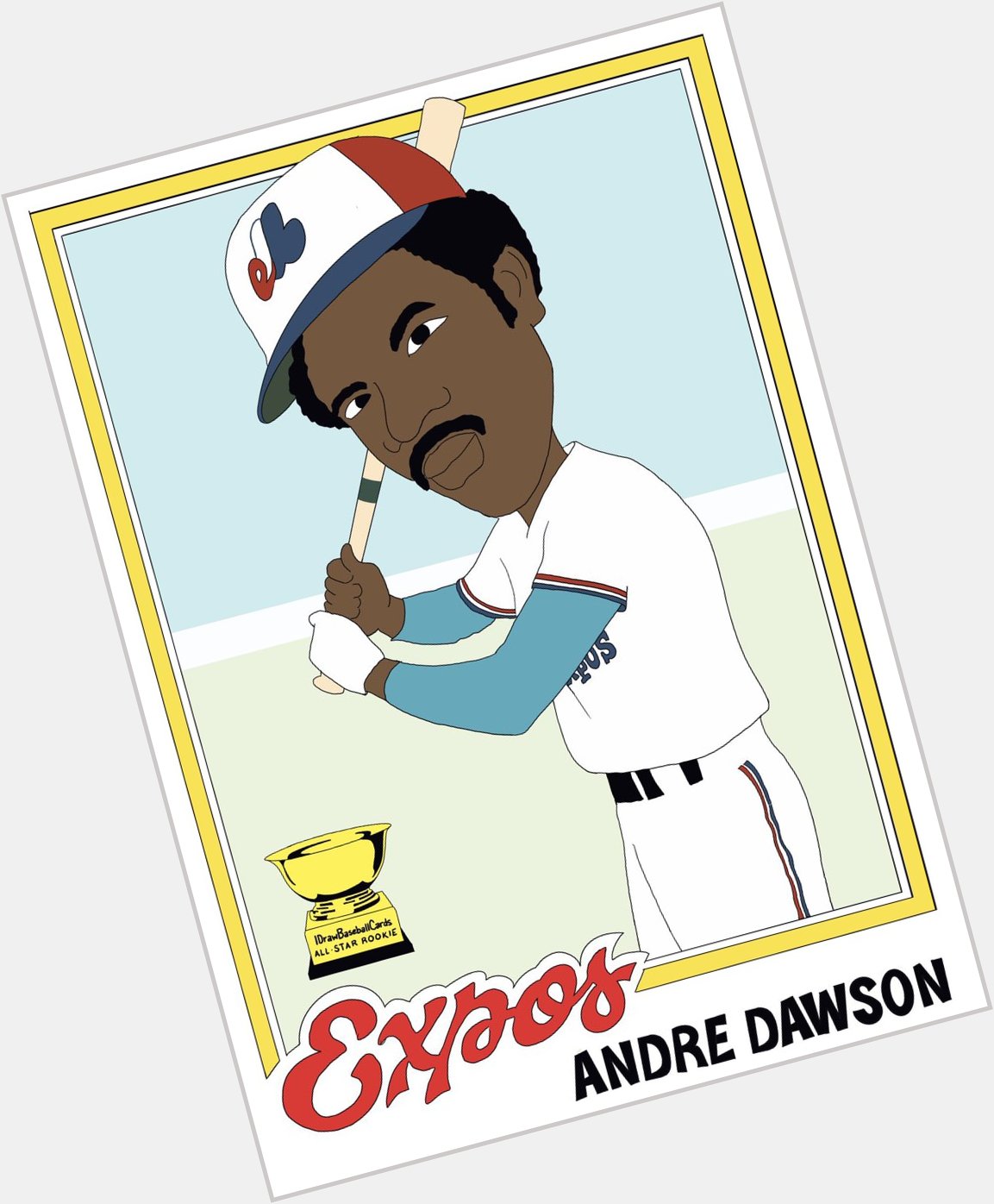 Happy Birthday Andre Dawson.

This card available soon in a new set. 