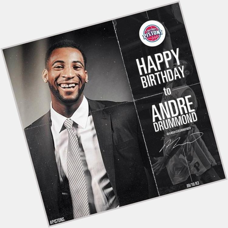 The big man has a big birthday. Happy 21st birthday to Andre Drummond! 
