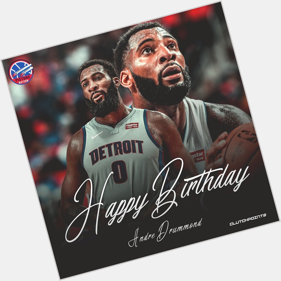 Join Pistons Nation in wishing Andre Drummond a happy 26th birthday!  