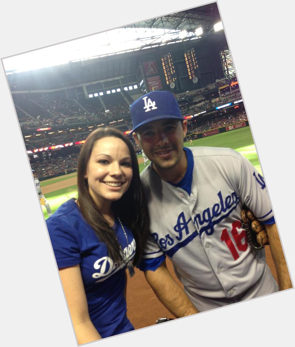 HAPPY LATE BIRTHDAY TO ANDRE ETHIER! Can\t wait to watch you play tonight. This az girl bleeds blue 