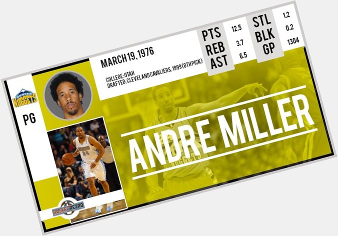 Happy Birthday Andre Miller !   