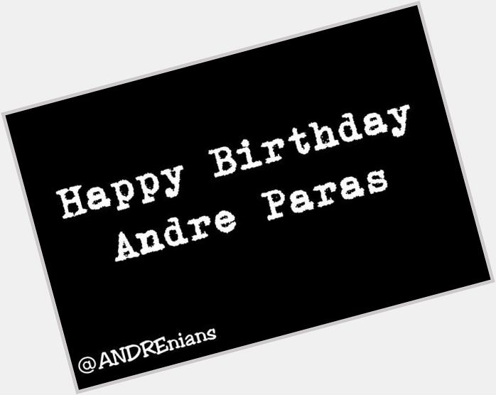 Tomorrow. 12nn. :) Lets trend this :) Happy Birthday Andre Paras 
