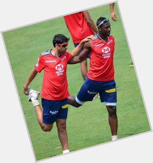 Happy bday Ashish Nehra & Andre Russell. Team mates one day & now played against each other hours before their bday 