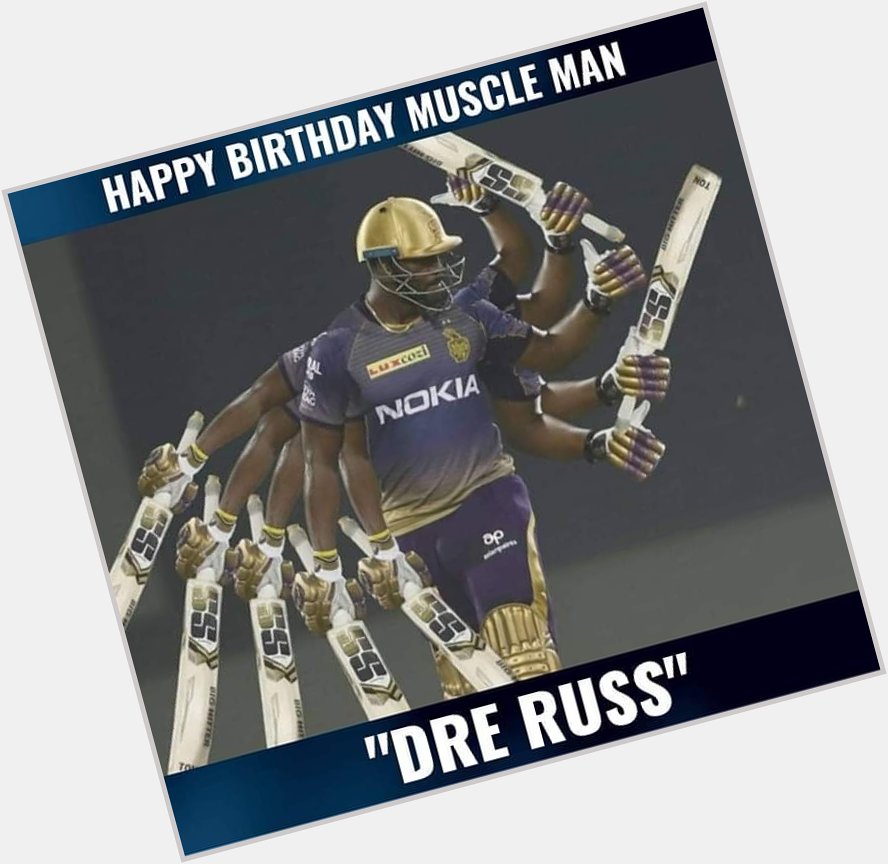Wishing Andre Russell a very happy birthday. 