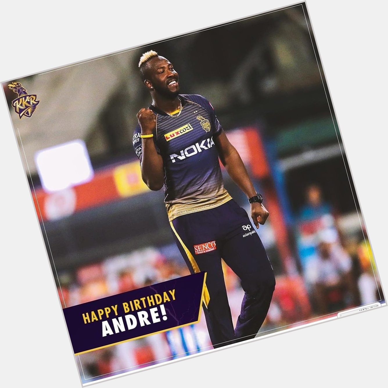 Happy birthday to you andre russell  