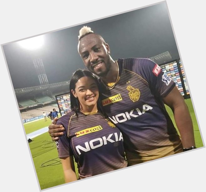 Happy Birthday Andre Russell With his wife
# KKR  Inside Story 

Picture courtesy 

BCCI 