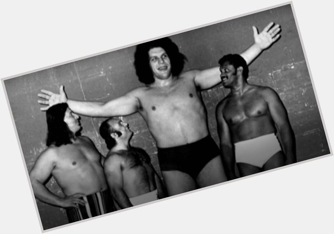 Happy Birthday to the late, great Andre the Giant.  
