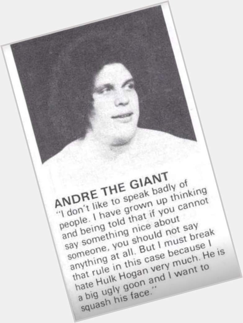 Happy birthday Andre The Giant 