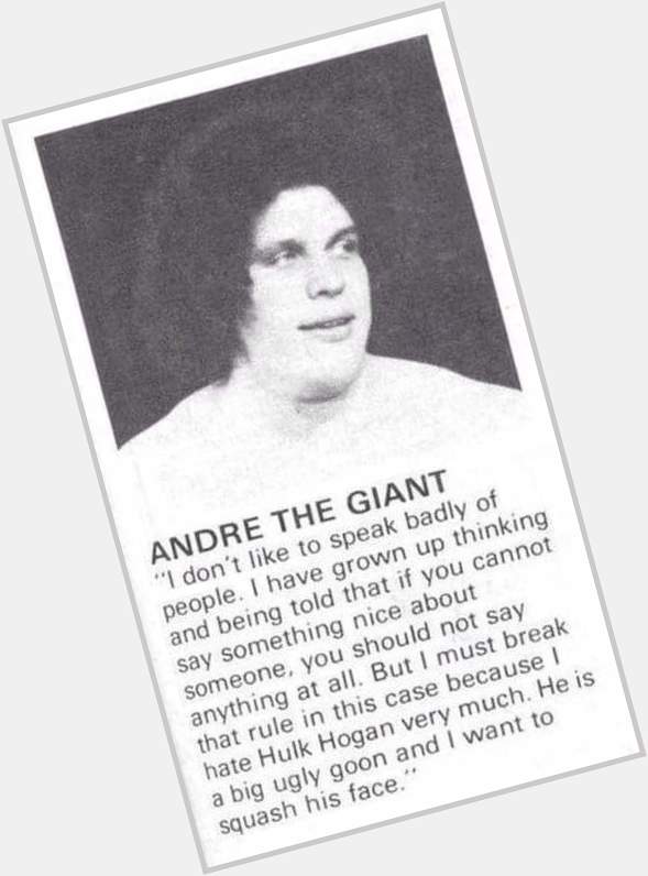 Happy Birthday to Andre the Giant, and Andre the Giant Only 