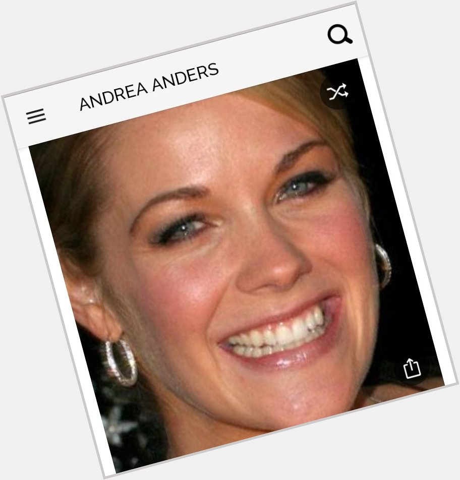 Happy birthday to this great actress.  Happy birthday to Andrea Anders 
