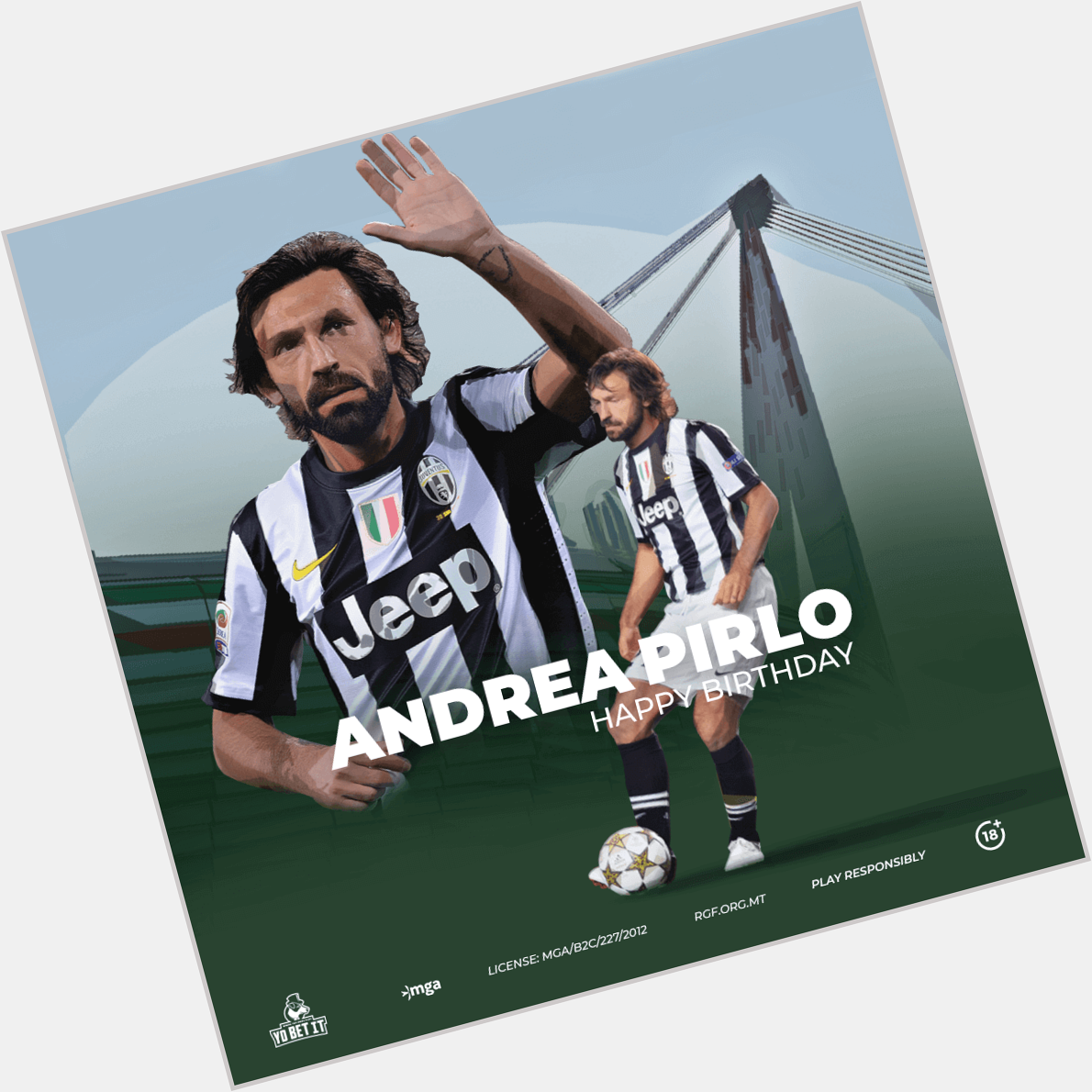  Happy Birthday to the Midfield Andrea Pirlo    