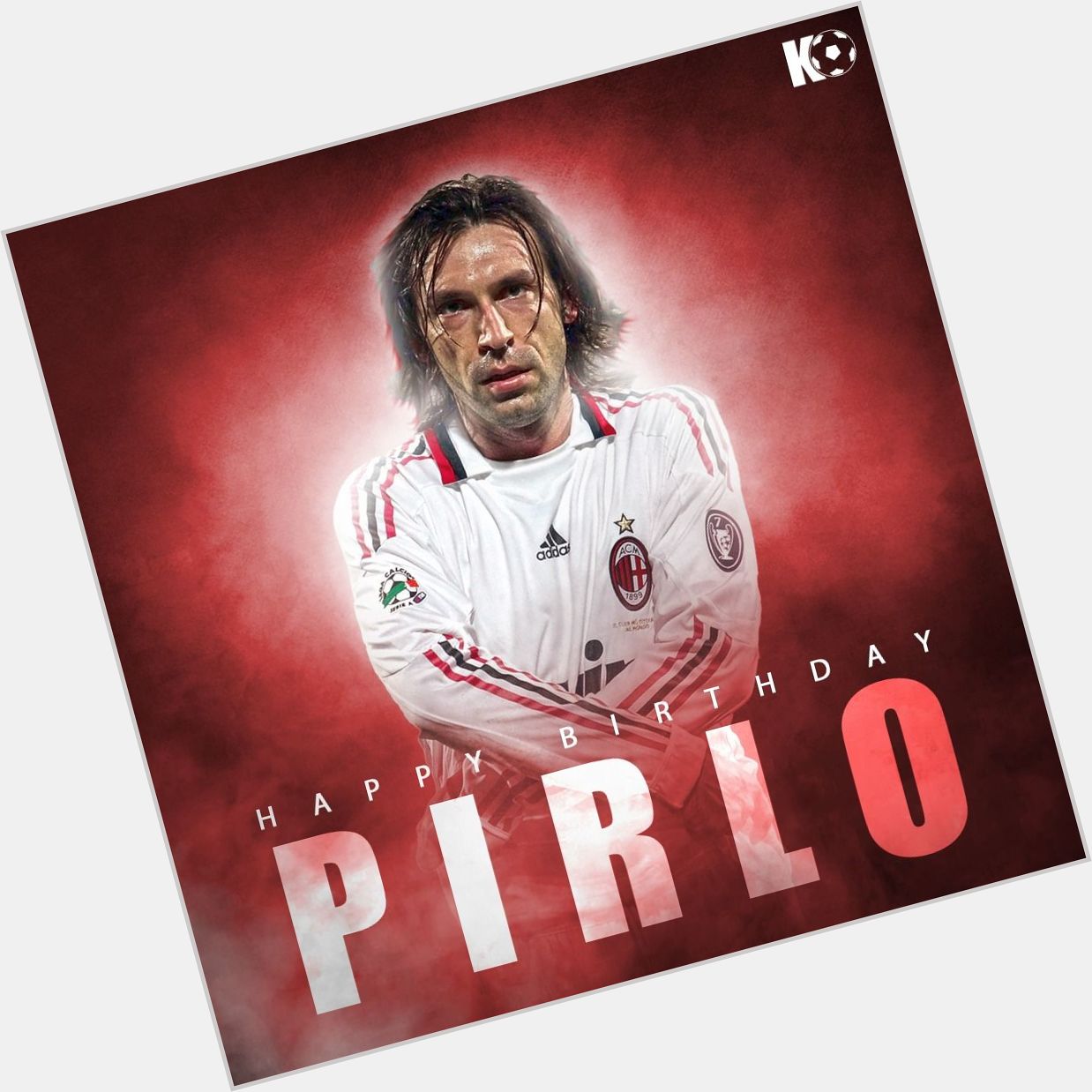 Here s to one of the greatest midfielders of all time! Happy Birthday, Andrea Pirlo 