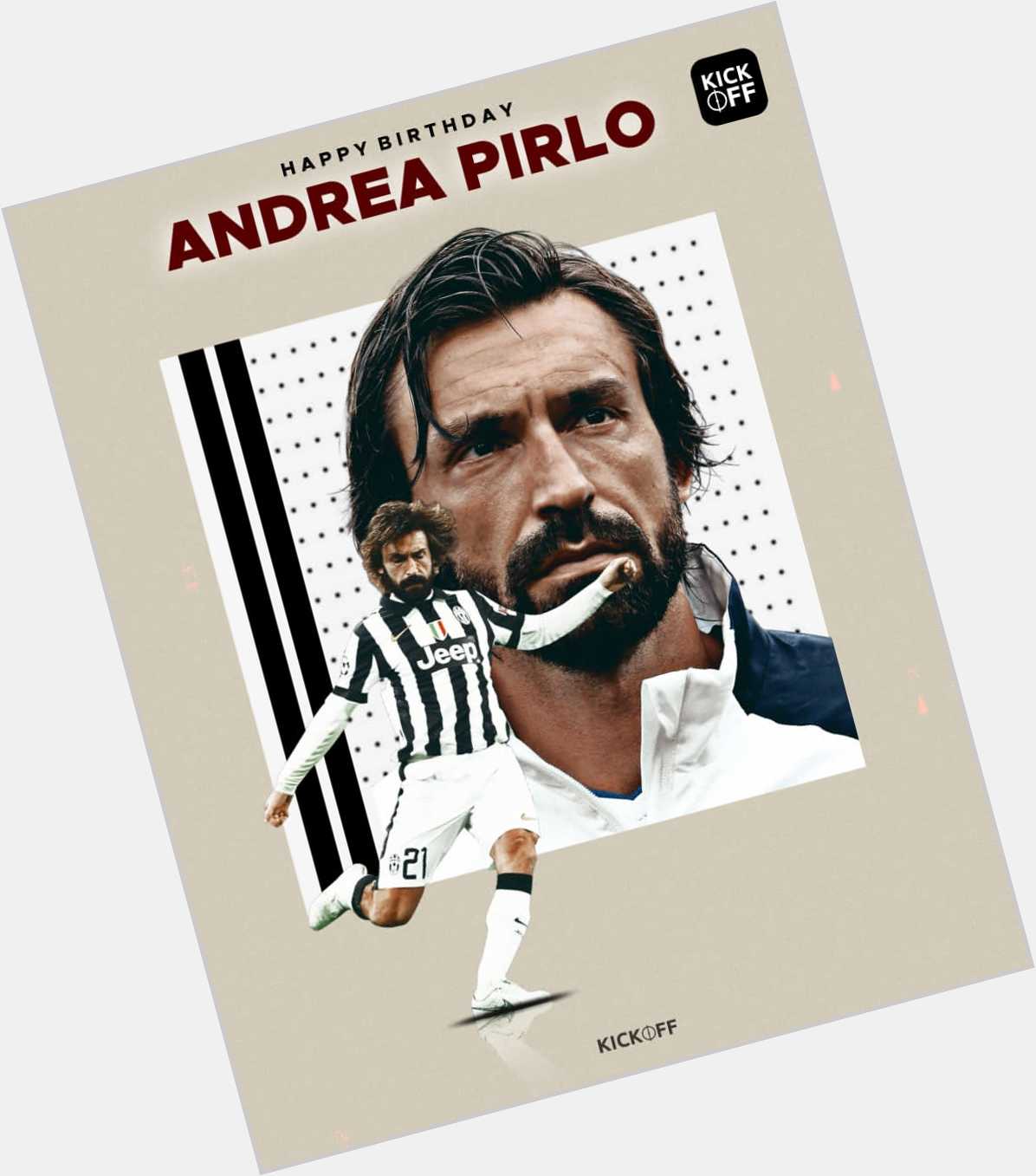  Happy Birthday to the Italian Maestro, Andrea Pirlo !  . 
. 
©KICKOFF 