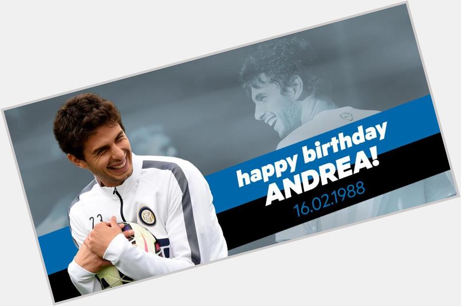 \" Oggi compie 27 anni. Buon compleanno Andrea! happy birthday Andrea Ranocchia.