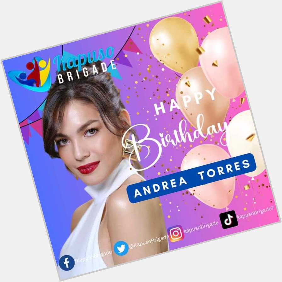Warmest wishes and love on your birthday !
Happy Birthday Ms Andrea Torres    