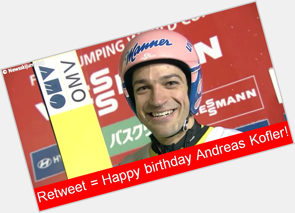 Today, we celebrate the 31th birthday of Andreas Kofler!
Remessage = Happy Birthday Andreas Kofler! 