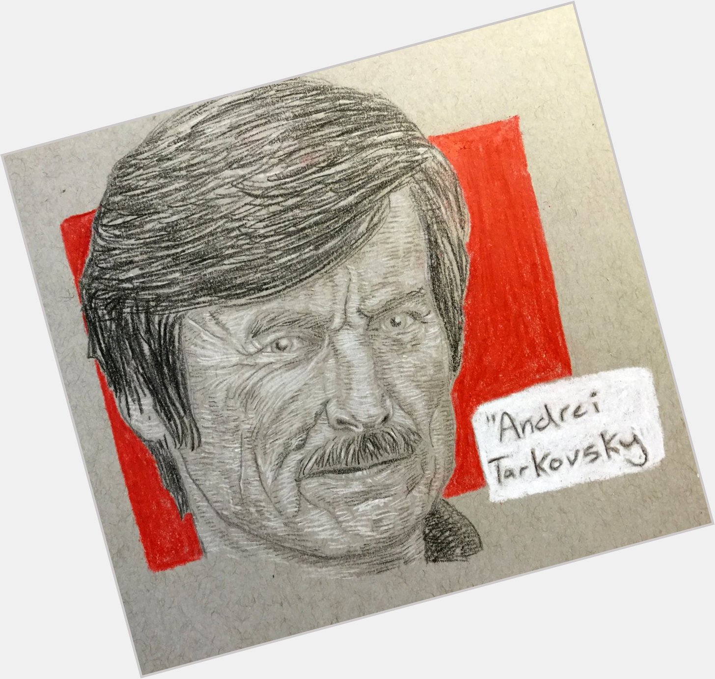 Wishing a happy belated birthday to Andrei Tarkovsky.  Here\s a drawing I made a few years ago. 