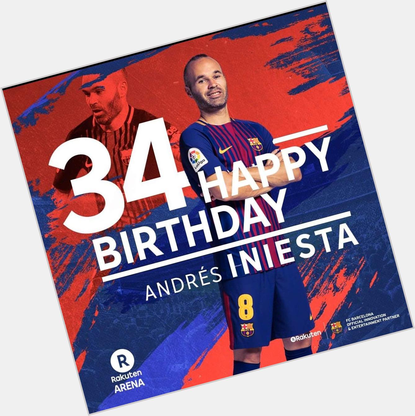 Happy birthday, Andrés Iniesta   
