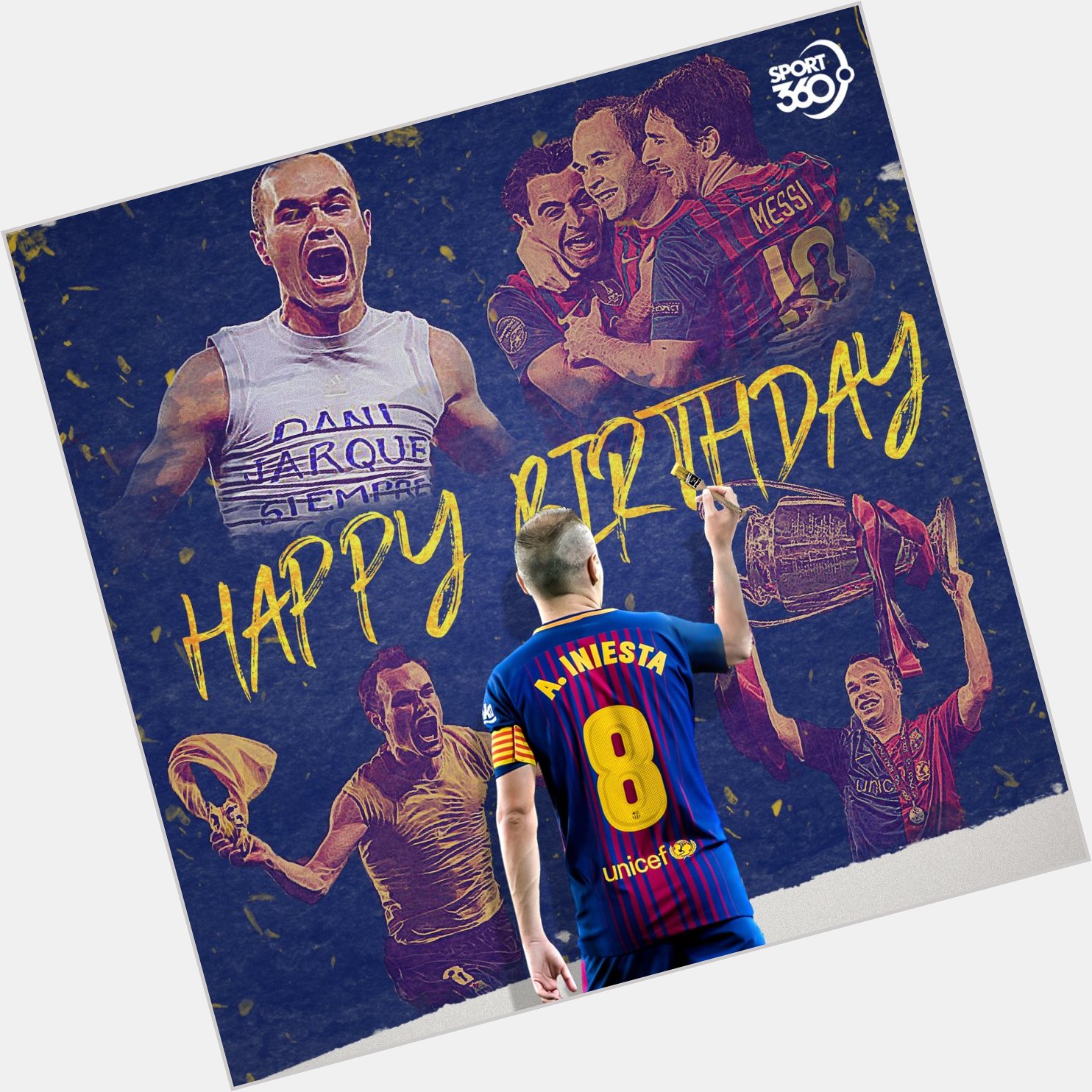 Happy birthday to one of football\s finest artists   Andres Iniesta turns  today   