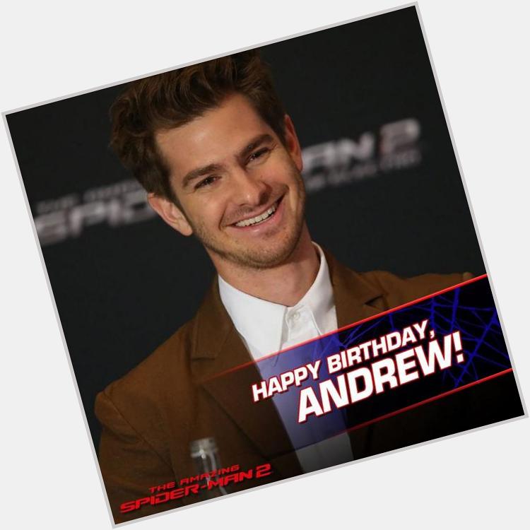 A very Happy Birthday to our favorite web-slinging hero, Andrew Garfield! 