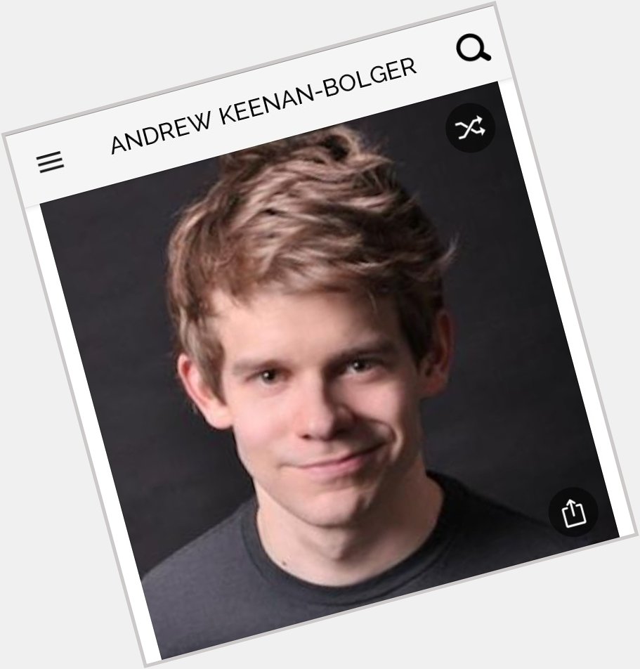 Happy birthday to this great actor.  Happy birthday to Andrew  Keenan-Bolger 