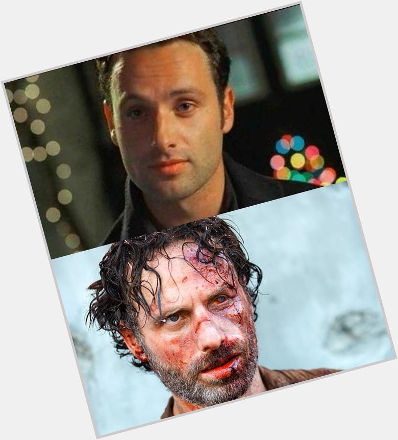 After 4 years running away from zombies, Andrew Lincoln made it to his 40s! Happy birthday! 