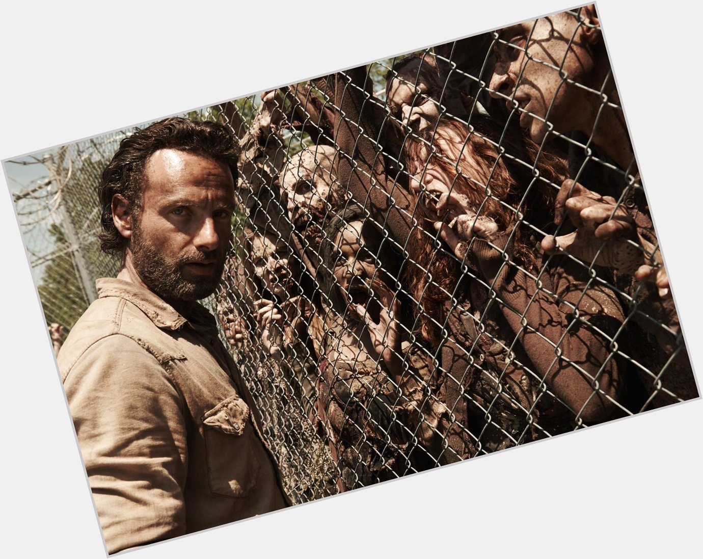 Today in Geek History: Happy Birthday Andrew Lincoln, AKA Rick Grimes! We\ll give you a pass on fence duty for today. 